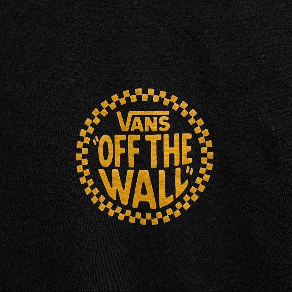 Vans Off The Wall Black & Yellow T-Shirt Men’s Small - Picture 4 of 9